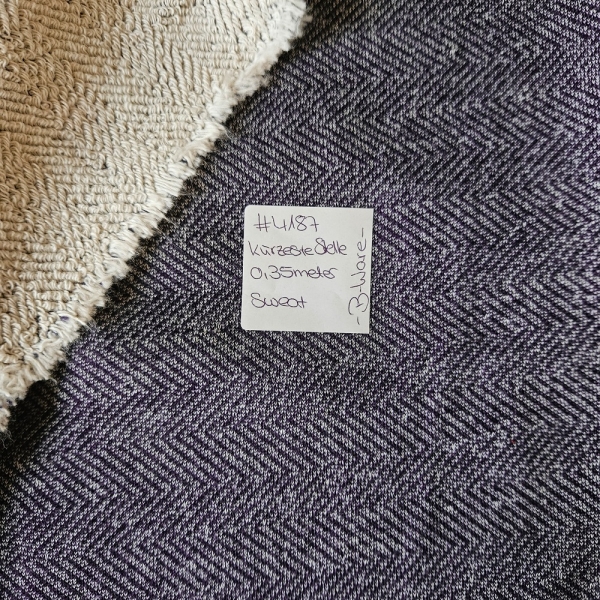 4187 - B-WARE - Seemanns Sweat dunkelblau - 0,35 meter kürzeste Stelle