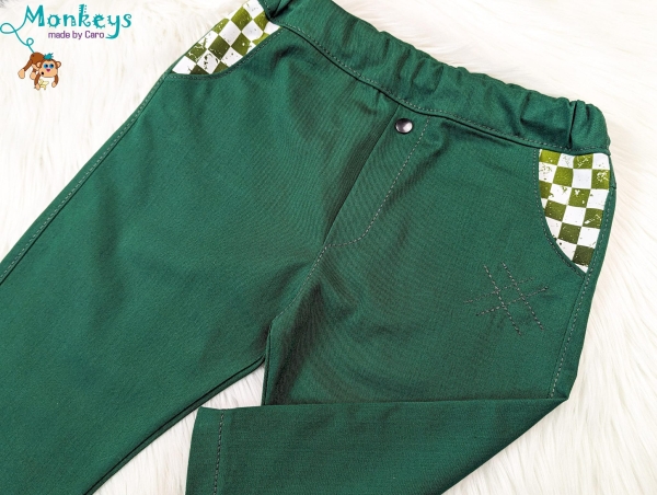 TWILL - Emerald Grün Uni