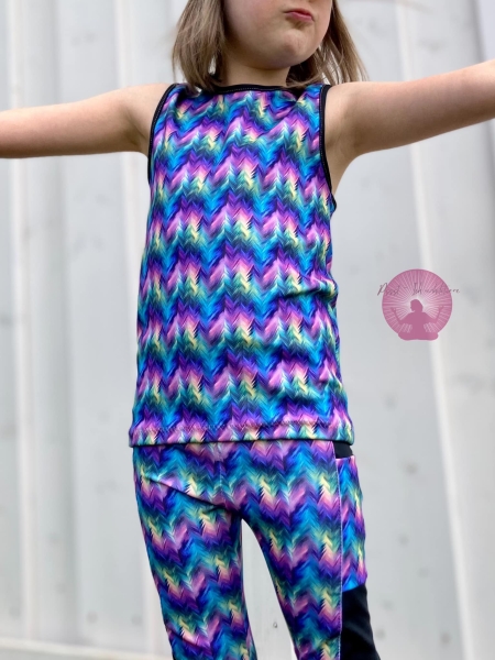 Bade/Sport Funktionsjersey Lycra -  " Fantasy Fischgrät " - Eigenproduktion