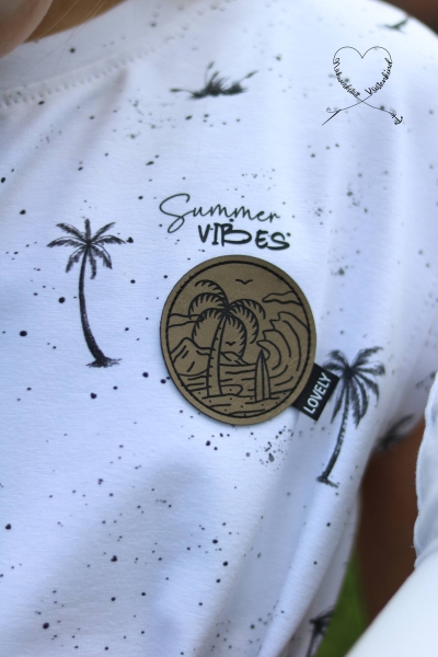 Bügelbild - SET A6   "Summer Vibes - schwarz "