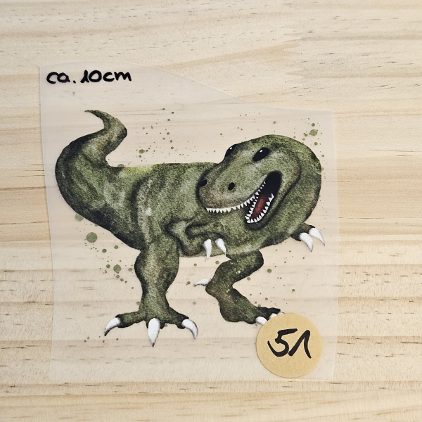 #51_Bügelbild - Dino - ca. 10cm - BWARE - *40% Rabatt = 1,49€*