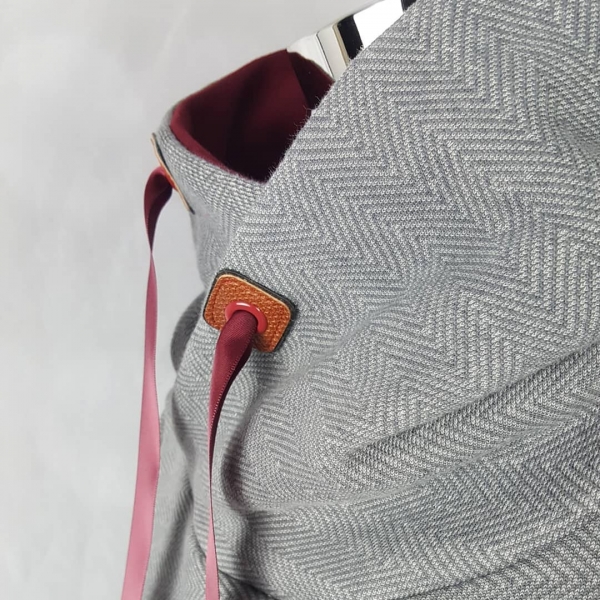 Sweat Felix Fischgrätmuster Nachtblau