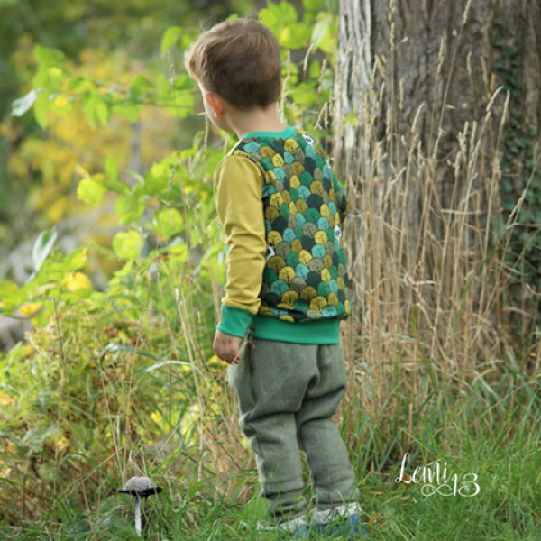 Sweat Felix Fischgrätmuster Schwarz