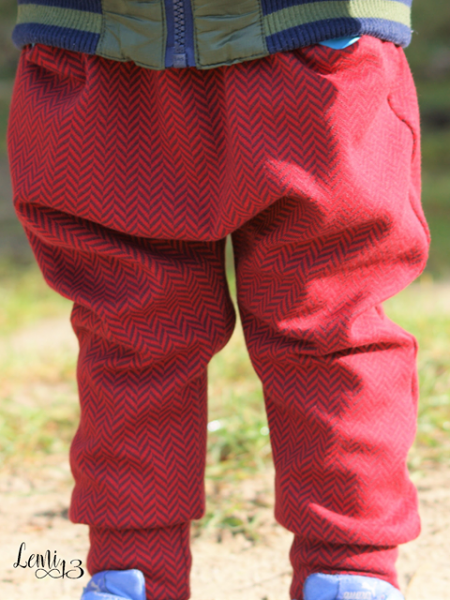 Bio-Strickjacquard von Stoffonkel Jacquard Fischgrät Jeans