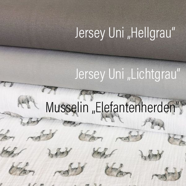 Baumwoll Jersey Lichtgrau Uni