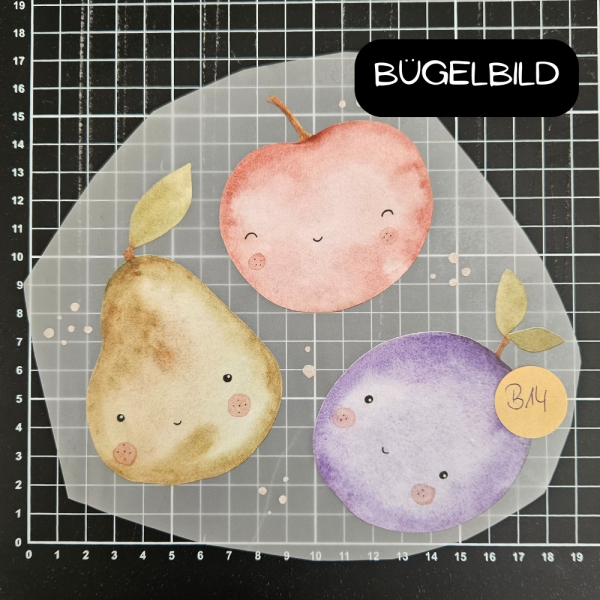 Bügelbild - B14 - Früchte - ca.16cm - 3,50€