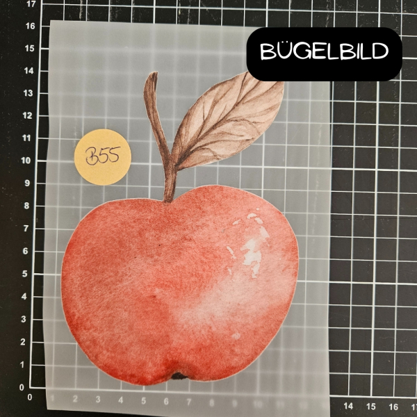 Bügelbild - B55 - Apfel - ca.15cm - 3,50€