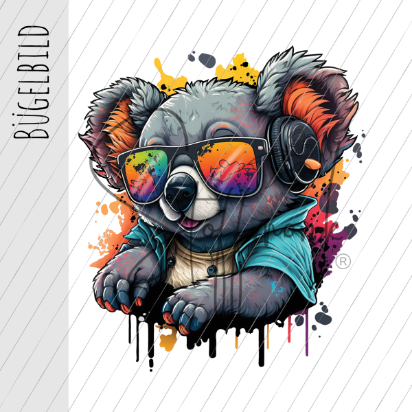 Bügelbild - "Cool Koala"