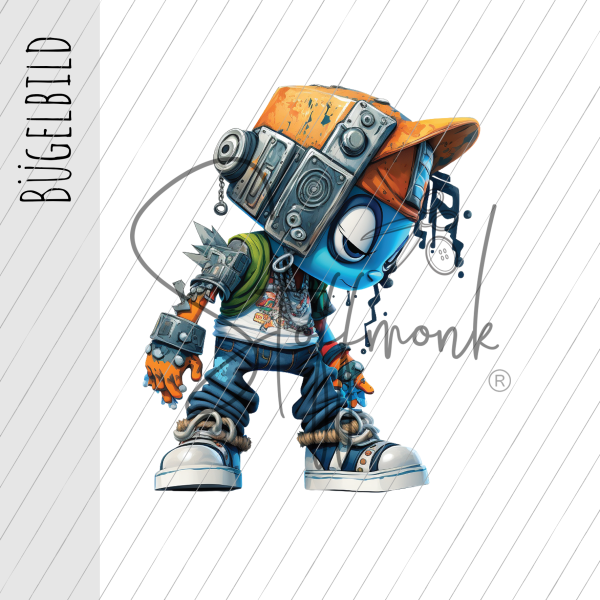 Bügelbild - "Cool Robot"