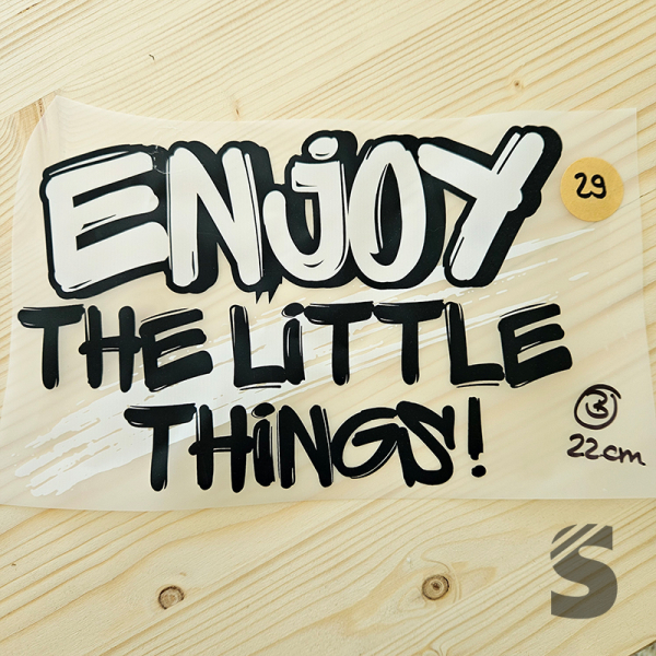 Bügelbild B-WARE! - längste Seite ca. 22cm   - #BB_R 29 - Enjoy...