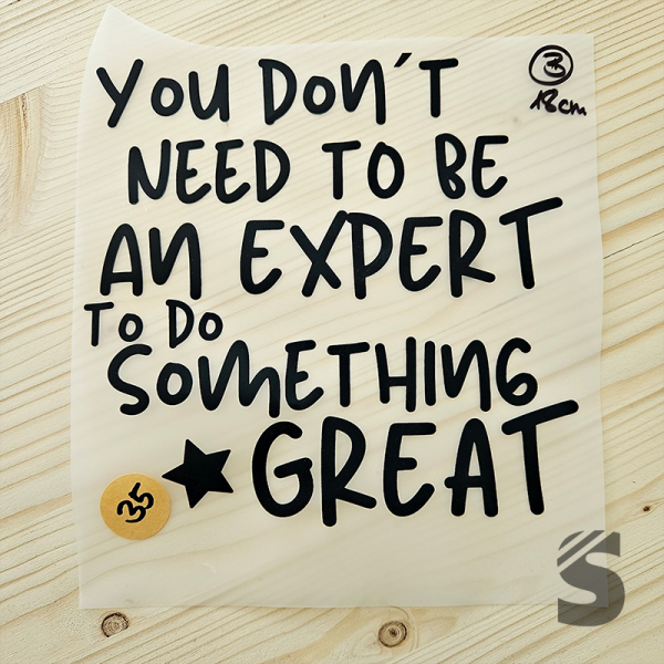 Bügelbild B-WARE! - längste Seite ca. 18cm   - #BB_R 35 - YOU DON`T NEED....