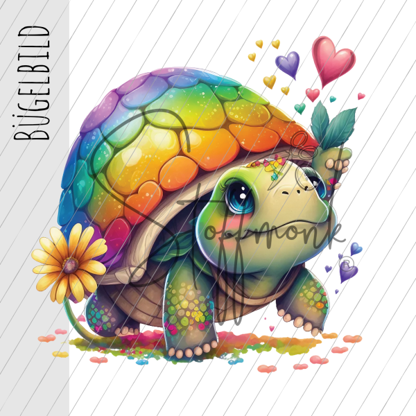 Bügelbild - "Rainbow Schildi"