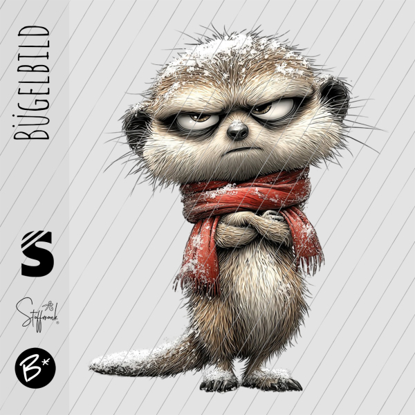 Bügelbild -  " Angry ERDMÄNNCHEN "