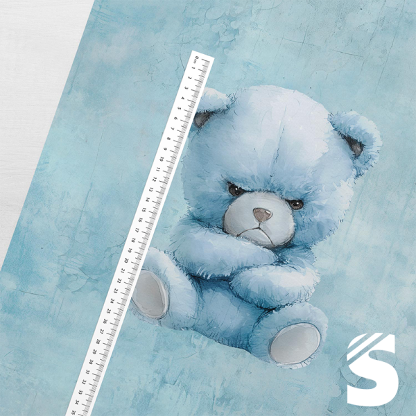 PANEL  Grummelbär -  French Terry  (Reaktivdruck)