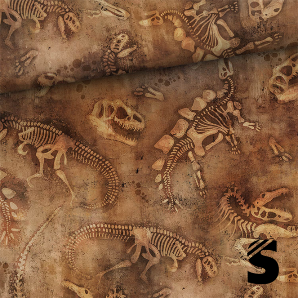 Dino Skelett Kombi  -  French Terry  (Reaktivdruck)