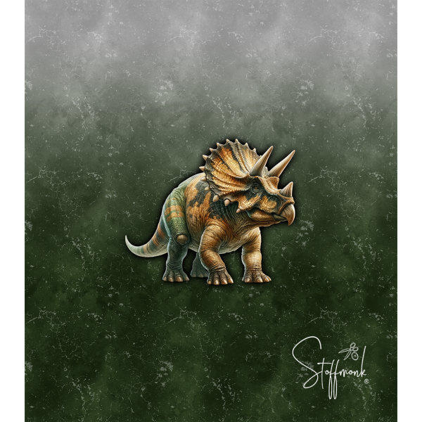 Ep - EINZEL Panel - " DUNKELGRÜN " - Bio Jersey