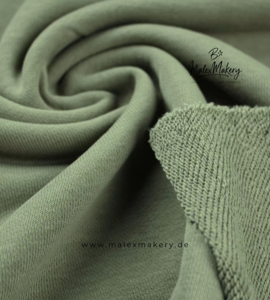 French Terry/Sweat (grobe Schlingen) - #Oliv