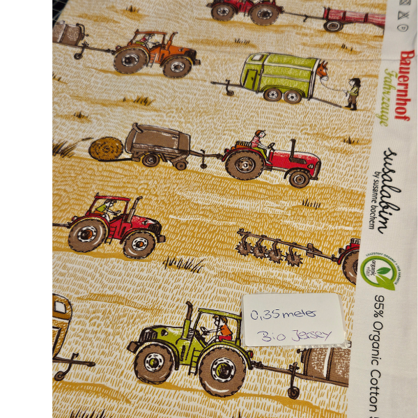 HS#12 - 0,35 Meter - Bauernhof von Lillestoff - Bio Jersey - statt 8,10€ -- NUR 5,60 €