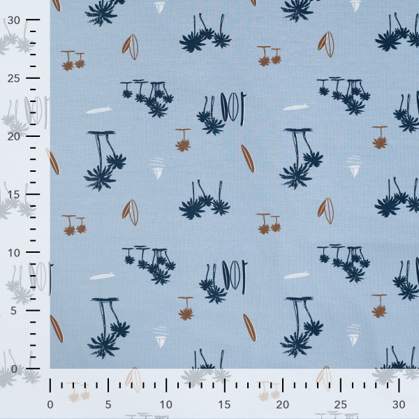 Baumwoll Jersey - Summerfeeling #hellblau