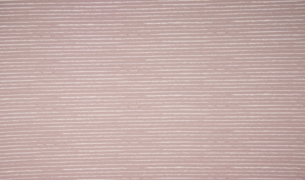 Baumwollstoff Altrosa/weiße Streifen