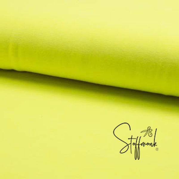 Baumwoll Jersey - NEON Gelb