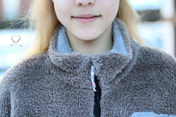 Doubleface Plüsch/Fleece - Grau