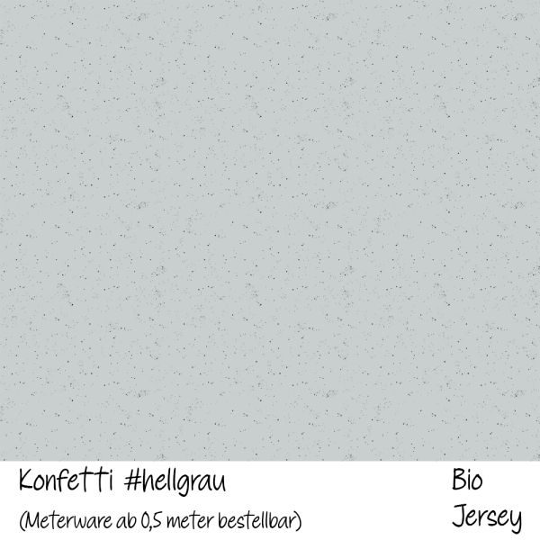 Konfetti #hellgrau - Bio Jersey