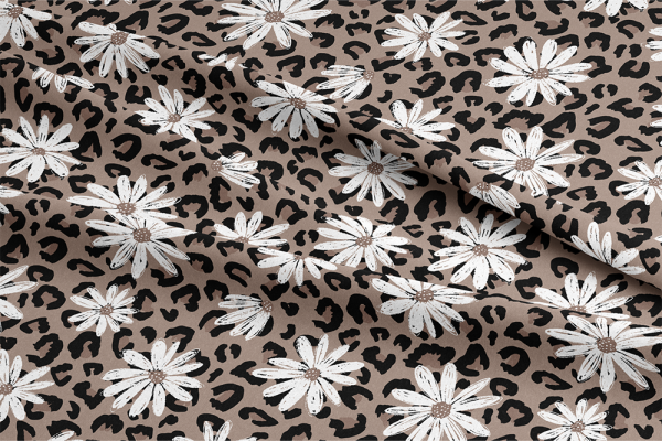 VB - EP " LEO FLOWER - braun "  SOFTSHELL