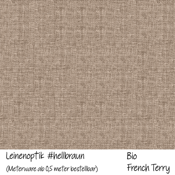 Ep - Leinenoptik #hellbraun - Bio French Terry