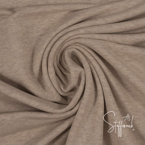 Swafing Maike melange - Sommersweat French Terry - Beige meliert