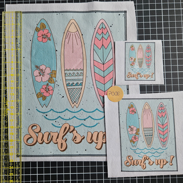 P006 - Patch SET - Surf´s up - 22cm + 10cm + 5cm - 6,50 €