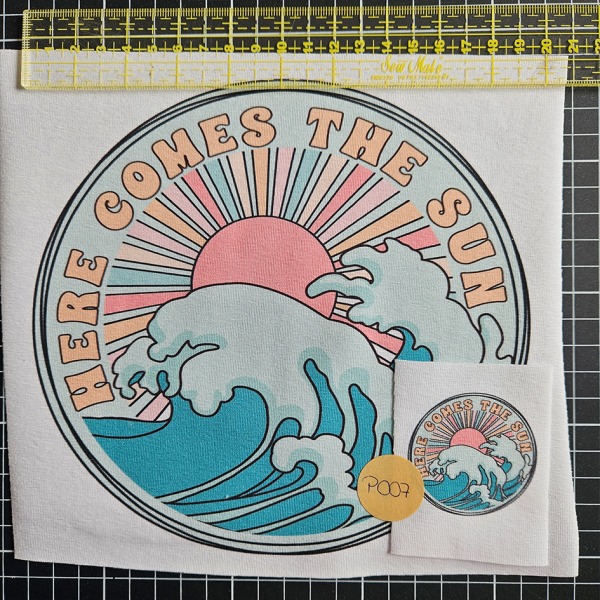 P007 - Patch SET - Here comes the sun - 20cm + 5cm - 4,50 €