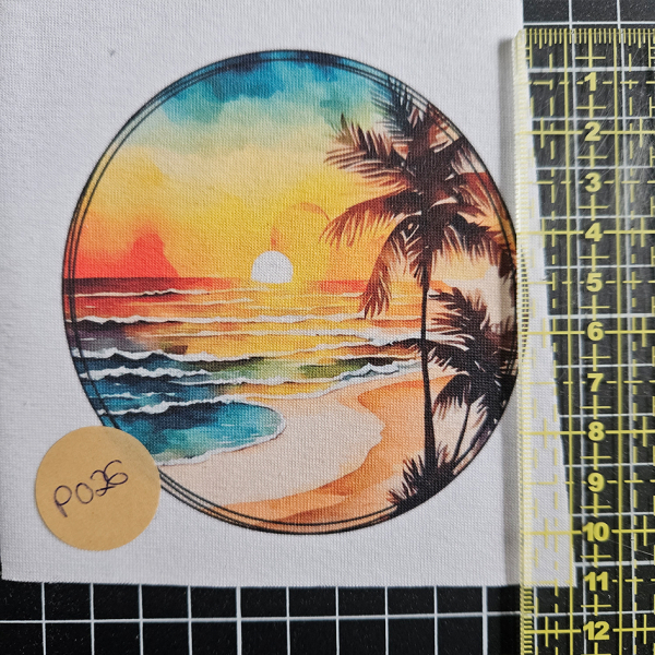 P026 - Patch - Sonnenuntergang - 10cm - 2 €