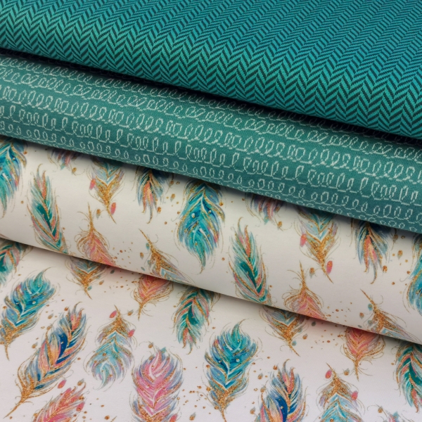 Bio-Strickjacquard von Lillestoff -  Jacquard Waves - smaragd -