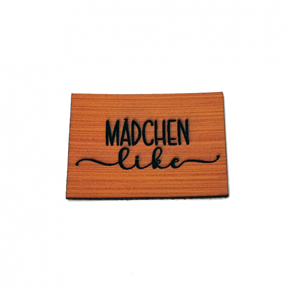 Label - MÄDCHEN like - ca. 3cm x 4cm - Kunstleder ++ Farbauswahl ++