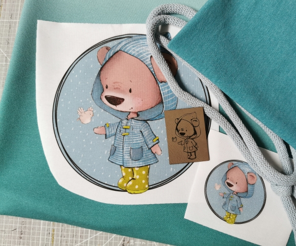 Patch / Aufnäher  - Regenbär - BLAU