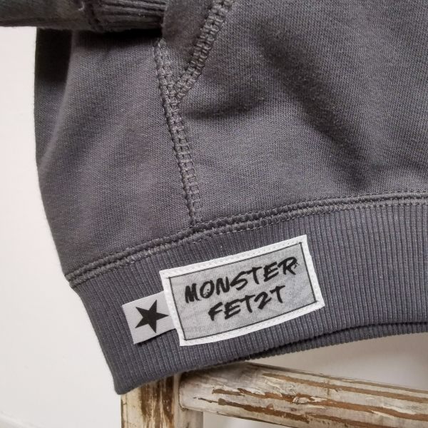 Patch / Aufnäher  - Grunge Stern - Grau