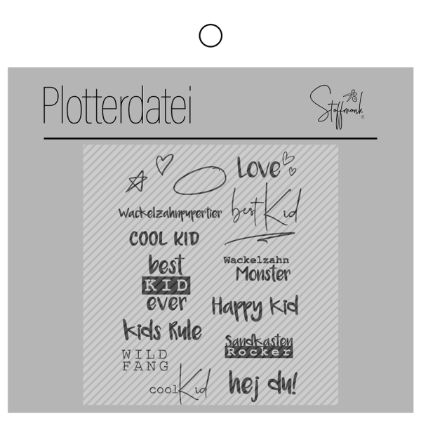 Plotterdatei - Coole Kids