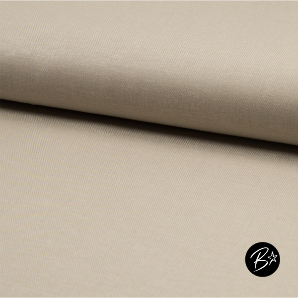 Viskose Leinen Stoff #Beige