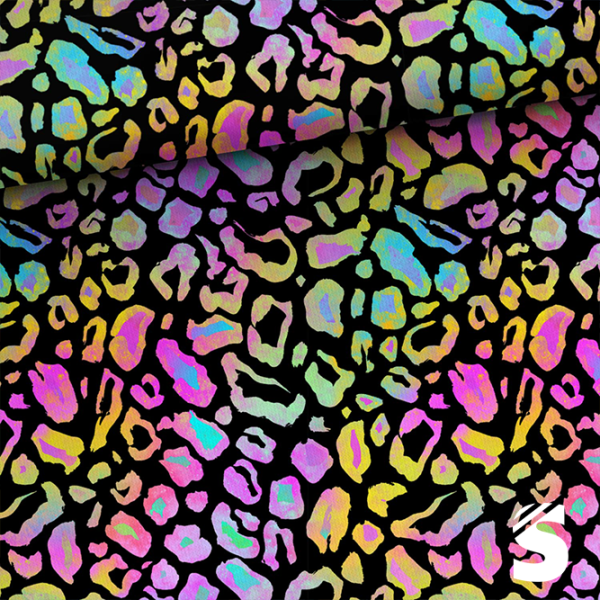 Rainbow Leo  -  French Terry  (Reaktivdruck)