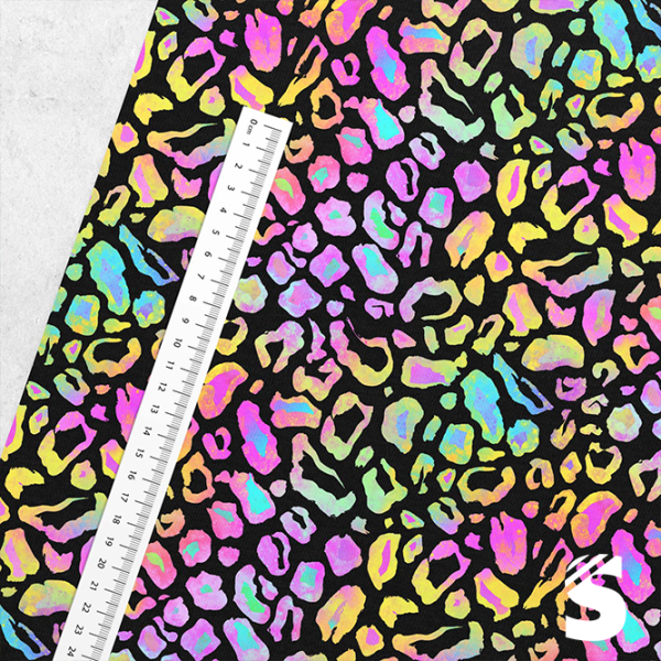 Rainbow Leo  -  French Terry  (Reaktivdruck)