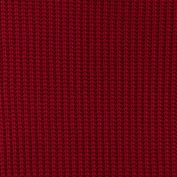 Schwerer Baumwoll Strick Rot