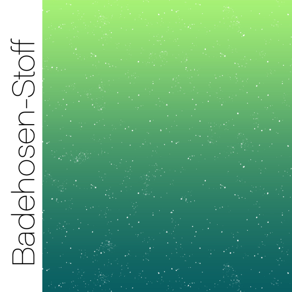 BADEHOSENSTOFF - (gewebt, nicht elastisch) - "Verlauf #petrol/grün"