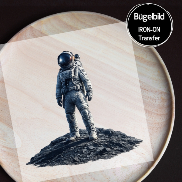 Bügelbild - " Astronaut allein "