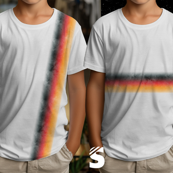 Block PANEL hellgrau #schwarz/rot/gelb - ca. 100x160cm - Bio Jersey