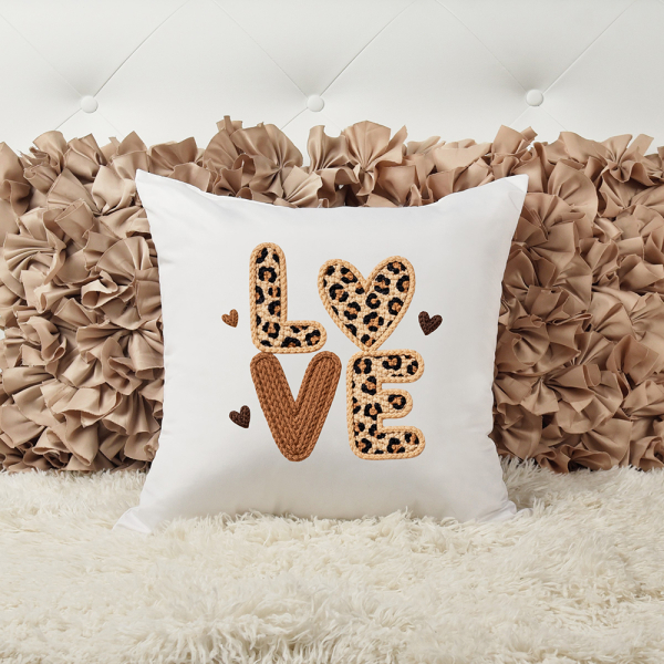 Bügelbild -  " Love - Knit Leo "