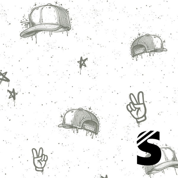 Cool Caps - #weiss/oliv  -  Bio Jersey