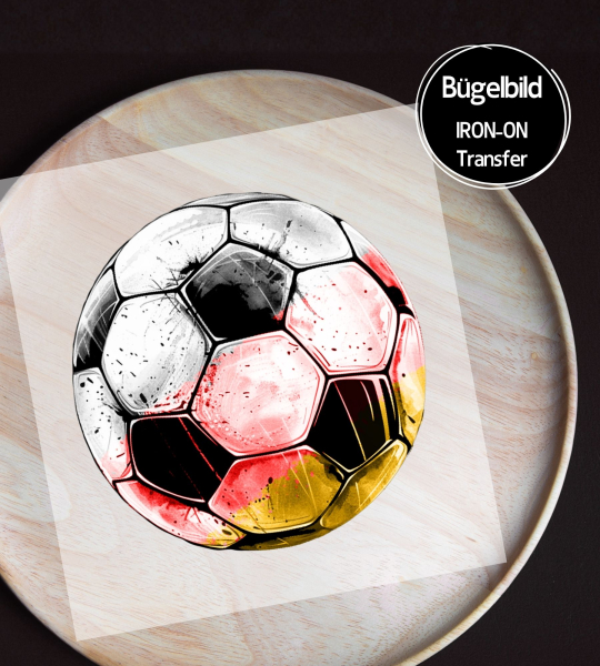 Bügelbild - " Fussball #Deutschland (alleine) "