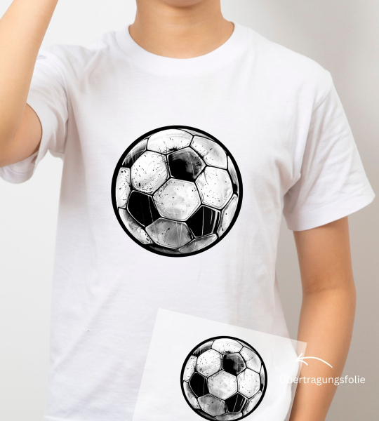 Bügelbild - " Fussball (alleine) "