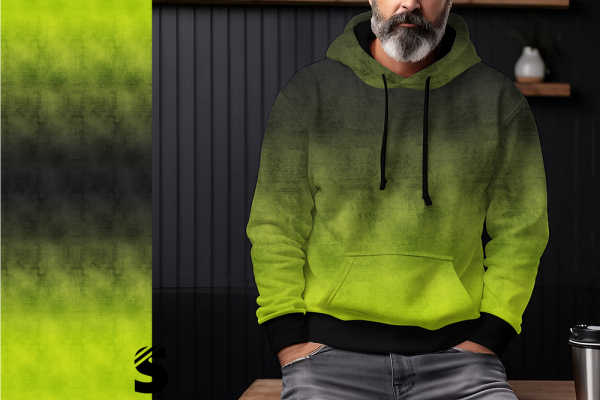 DENIM  - #dunkelgrau/lime - Bio French Terry